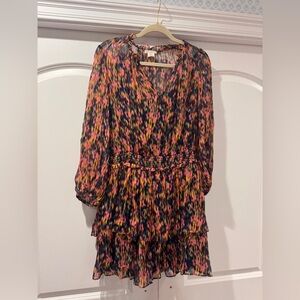 Multicolor Patterned Dress